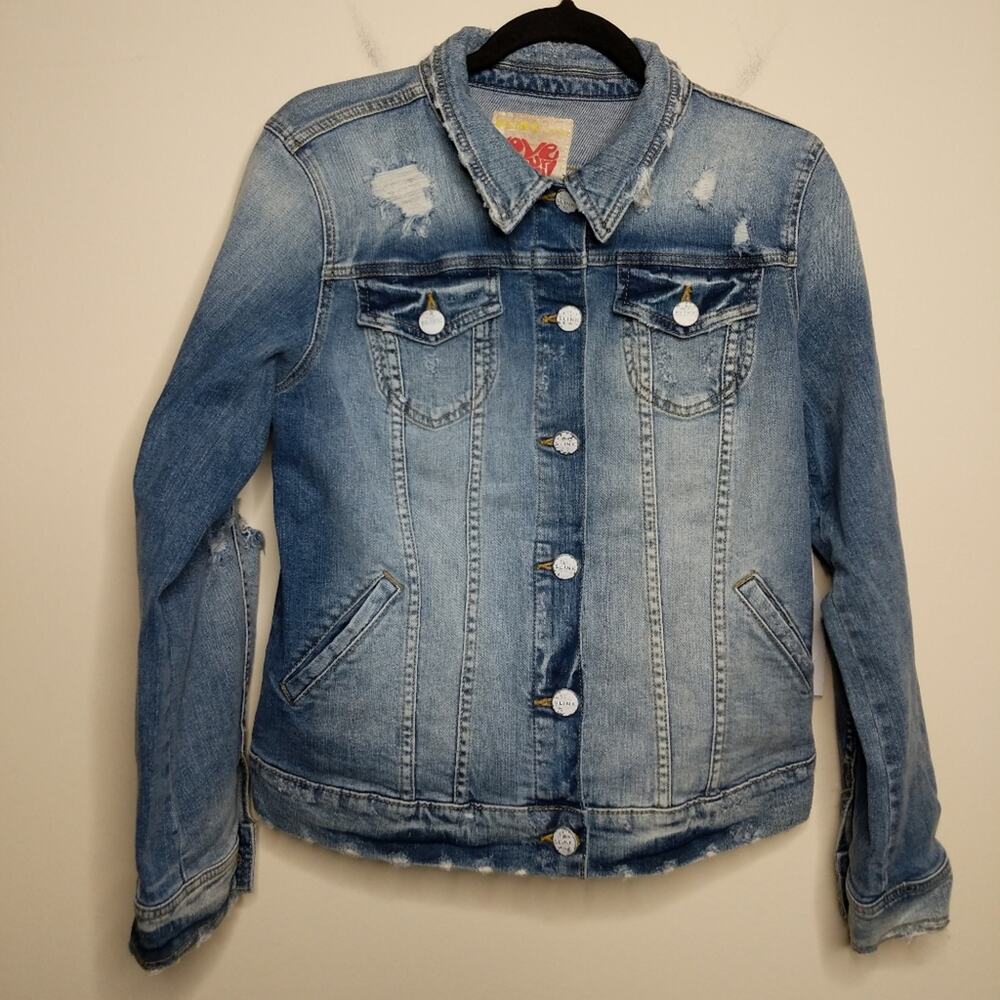Slink Jeans Front Button Jean Jacket - Sz M - NWT
